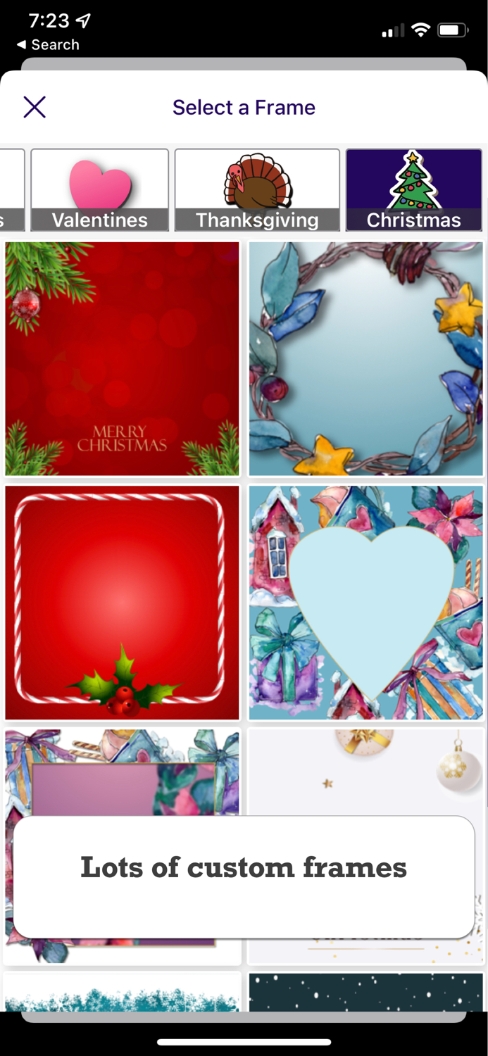 Holiday Framer Christmas pics