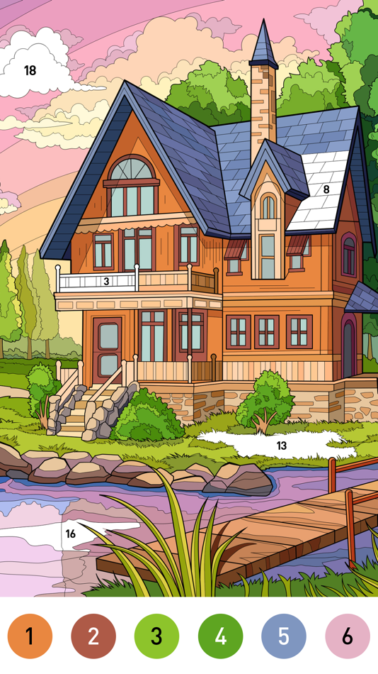 #5. House Color - Paint by number (iOS) 由: 少婷 余