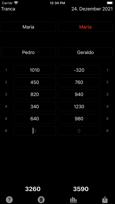 Placar Tranca Buraco Canastra Screenshot
