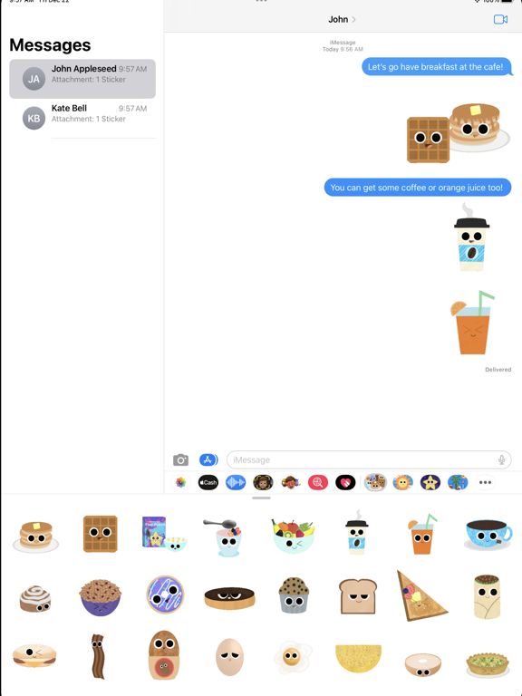 Screenshot #5 pour Breakfast Buddies Stickers
