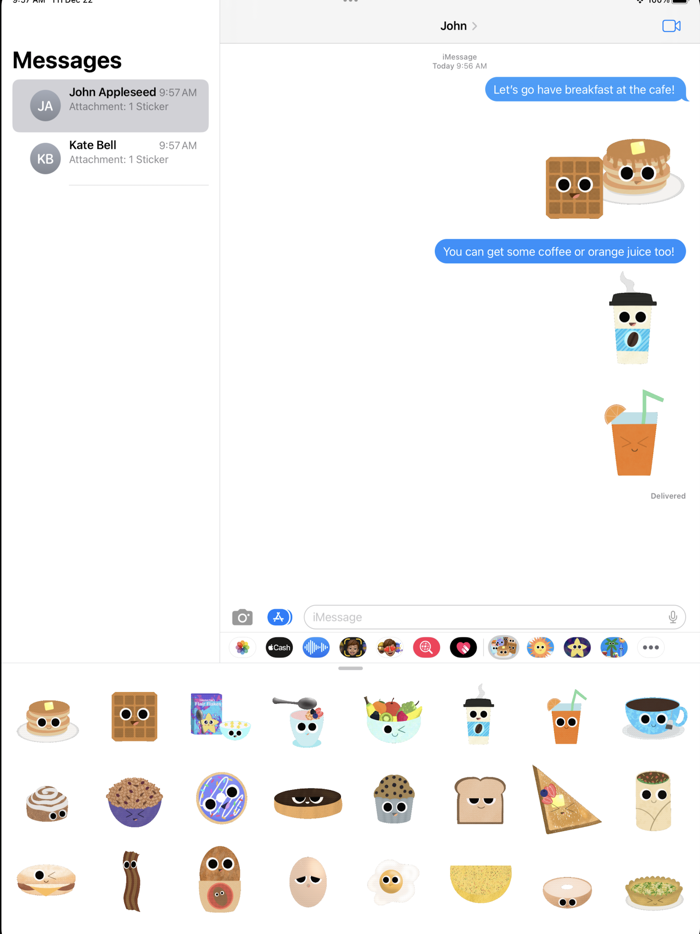 Breakfast Buddies Stickers