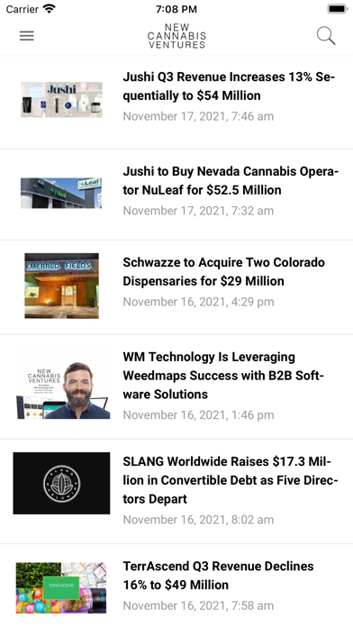New Cannabis Ventures Screenshot
