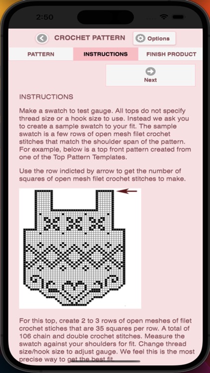 Filet Crochet Top Creator screenshot-5