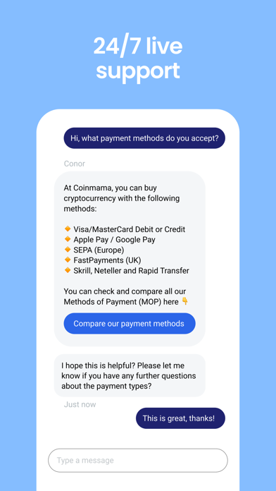 Coinmama: Crypto Wallet App Screenshot