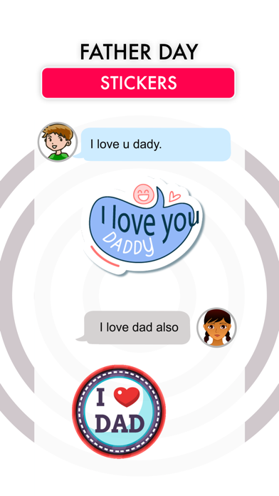 Screenshot #3 pour Funny Father's Day Stickers