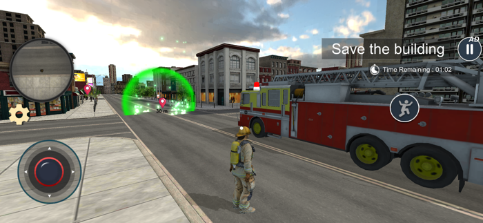 Fireman Rescue Fire Truck Game