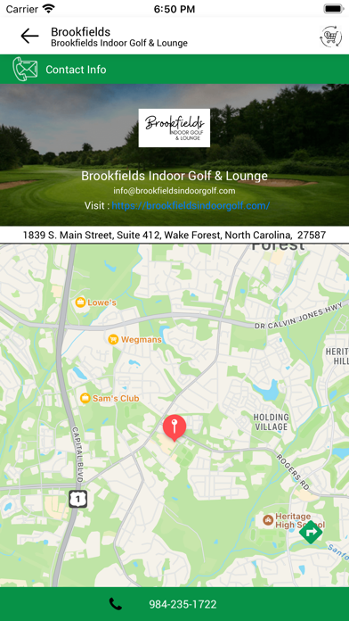 Brookfields Indoor Golf Screenshot