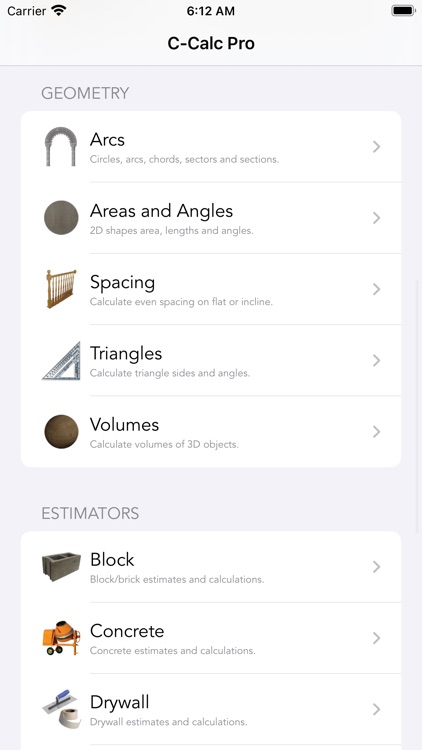 Construction Calc Pro 2 screenshot-3