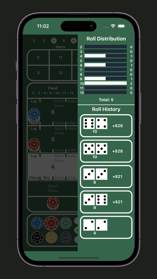#3. Craps Mobile (iOS) Podle: Laslow Media Labs LLC