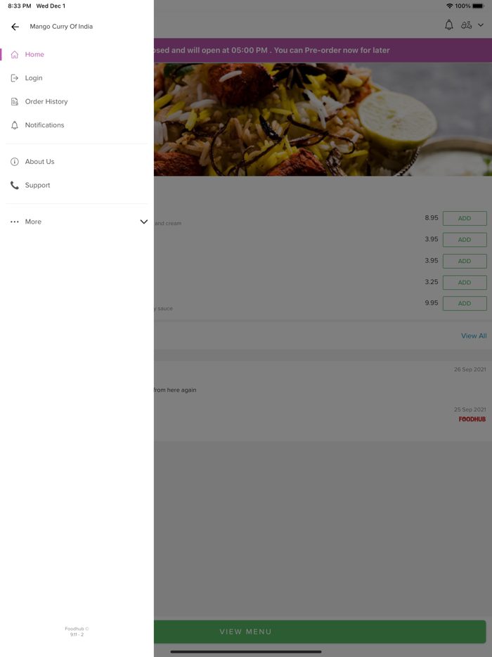 Mango Curry Of India.
