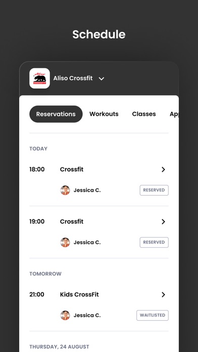 Aliso CrossFit Screenshot