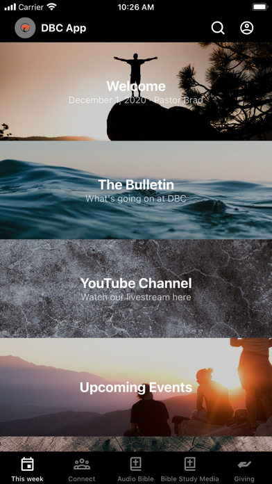 Screenshot #1 pour Dahlgren Baptist Church App