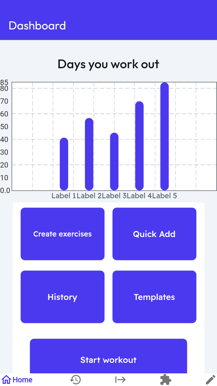 Gym workout weight Logger