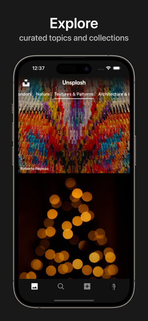 ‎Unsplash Screenshot