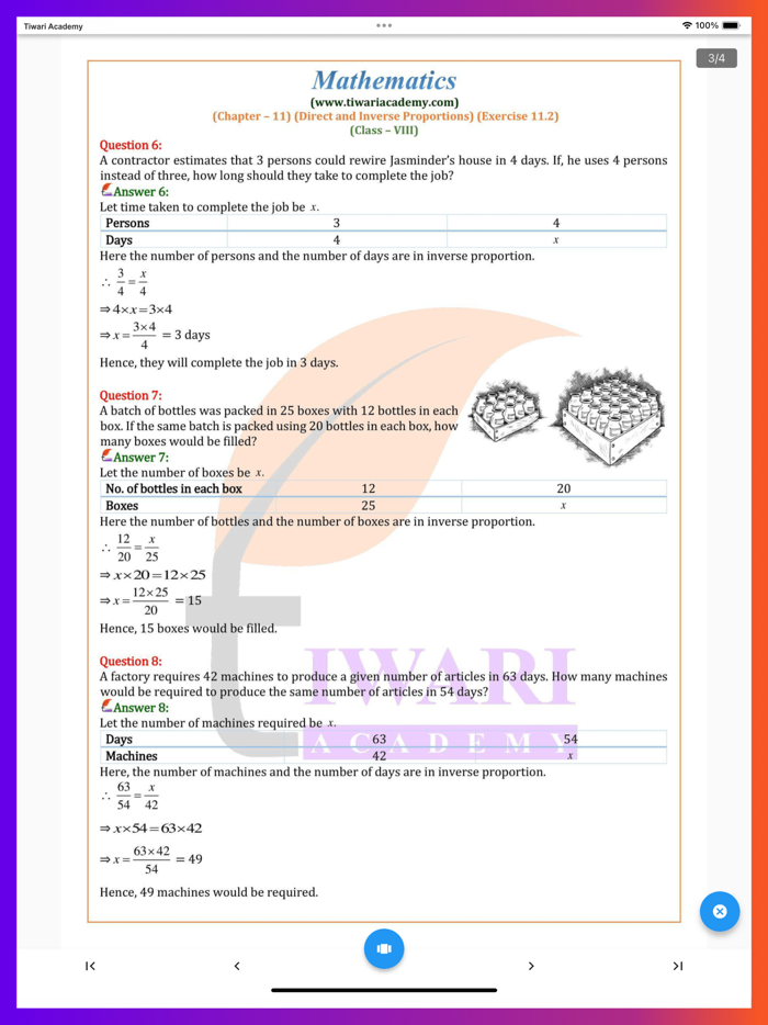 Class 8 Maths Solutions