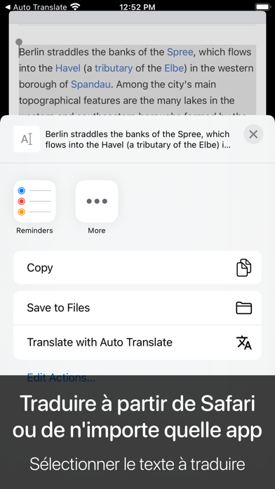 Screenshot #3 pour Auto Translate for Safari