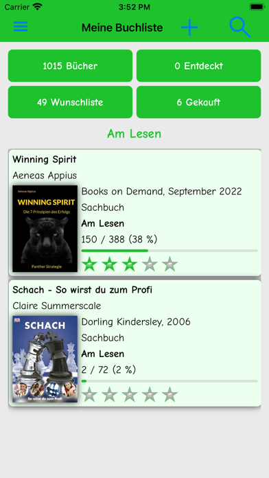 Meine Buchliste Screenshot