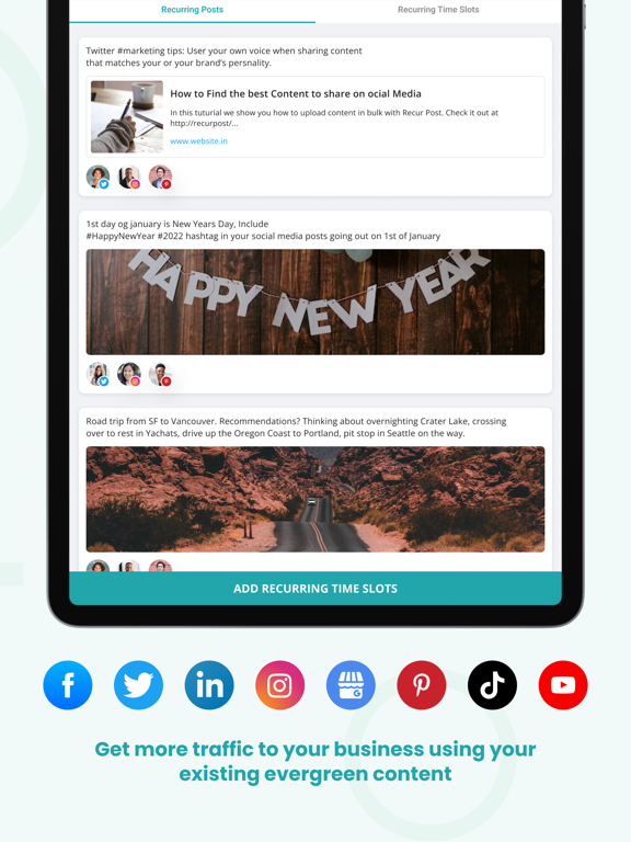 Screenshot #3 for RecurPost - Social Media App