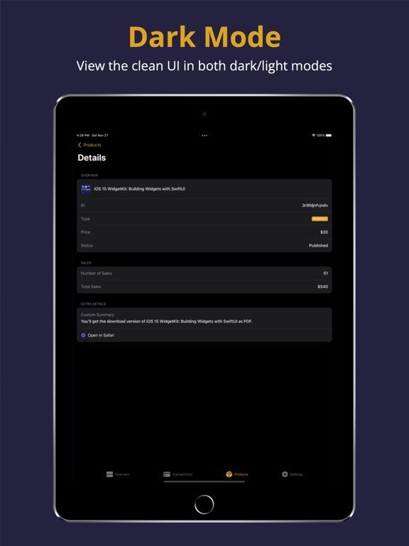 Milestones for Gumroad Sellers iPad screenshot 6 - Finance app