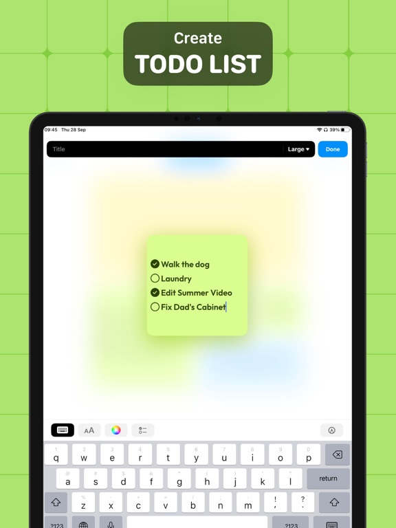 Screenshot #6 pour Sticky Notes Widget