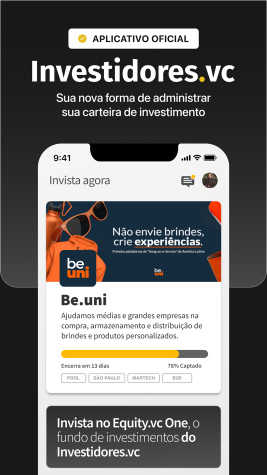 #1. Deals.vc (iOS) By: Investidores.vc LTDA