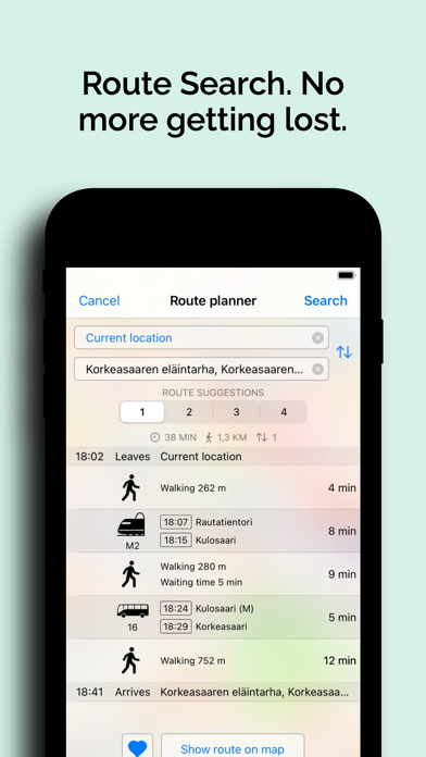 Reittiopas – Journey Planner Screenshot