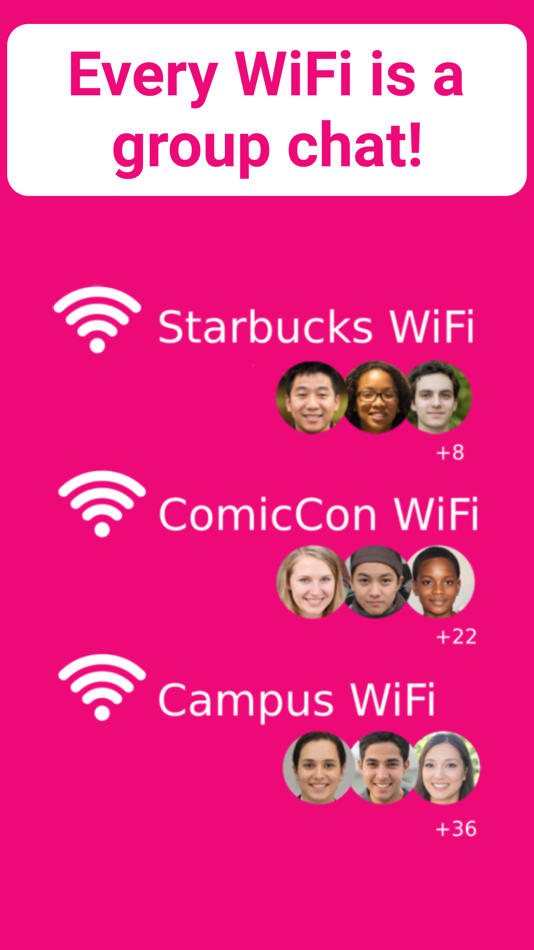 #1. Klak: shared WiFi group chat (iOS) 来自: Bruce Bolton