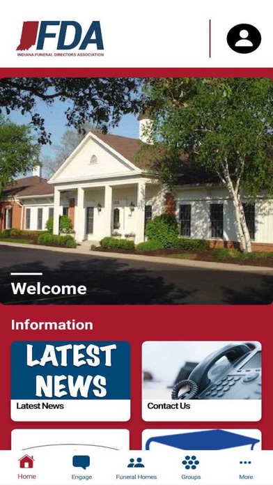 IN Funeral Directors Assoc. Screenshot