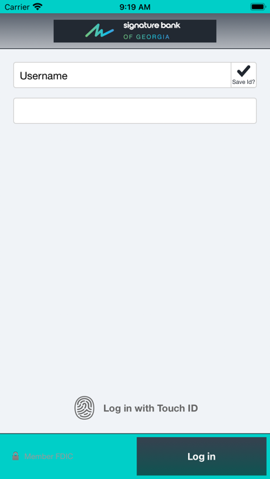 Signature Bank Mobile Business Screenshot
