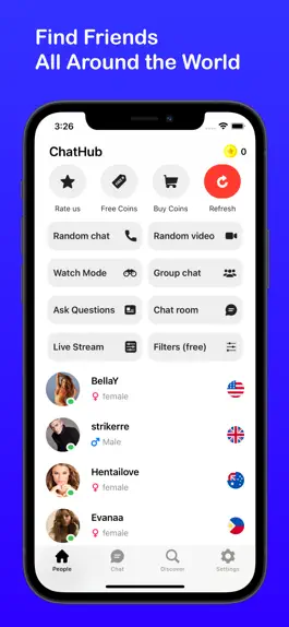 Game screenshot ChatHub Random Stranger Chat mod apk