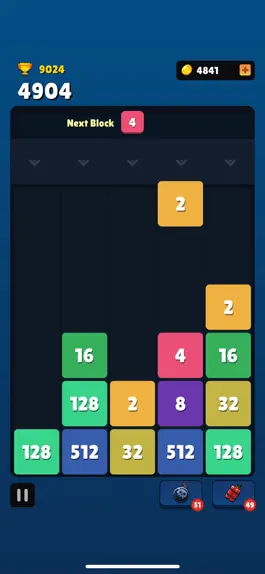 Game screenshot Drop Number: Merge Puzzle apk