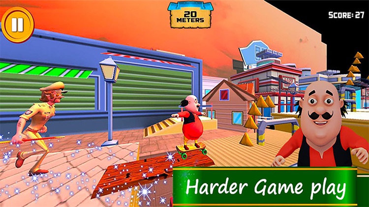 Motu Patlu Super Hero Skater screenshot-3