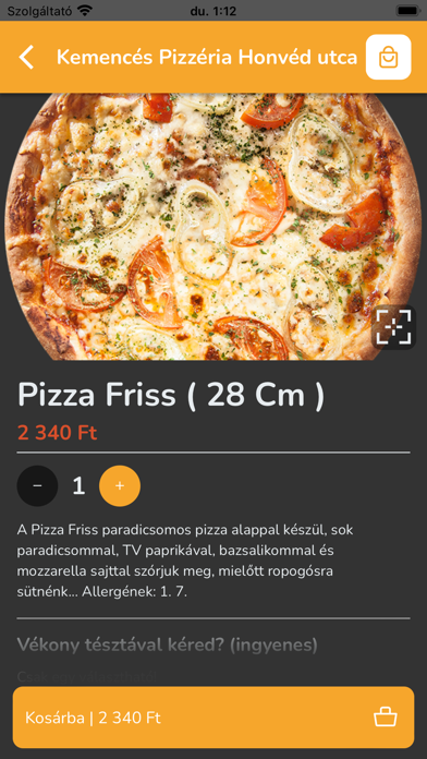 Kemencés Pizzéria Nyíregyháza Screenshot