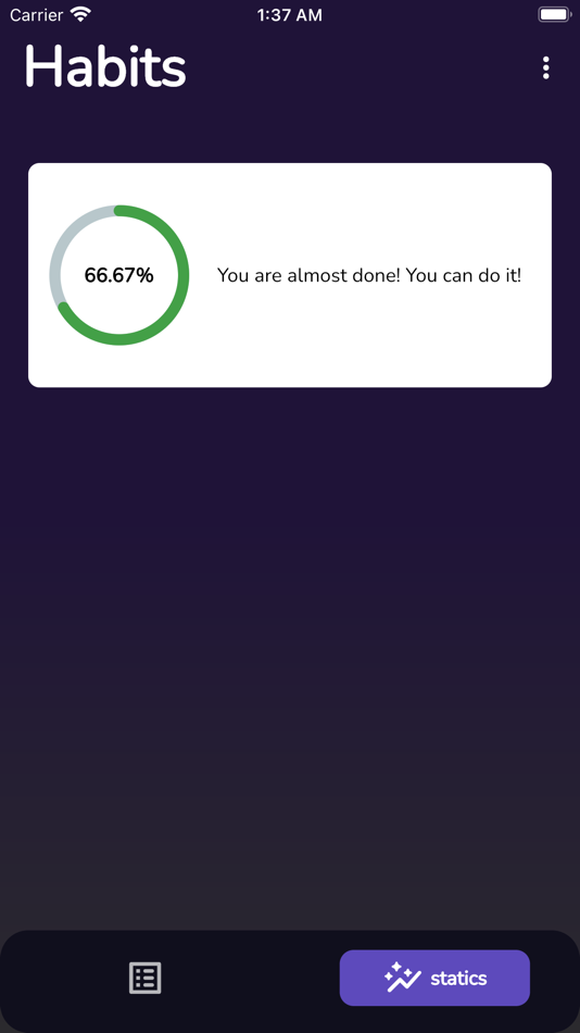 #5. Daily routine - habits tracker (iOS) By: Jean Marko Aguirre Sanchez