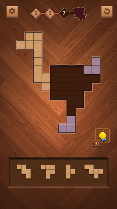 Screenshot #1 pour Jigsaw Wood Block