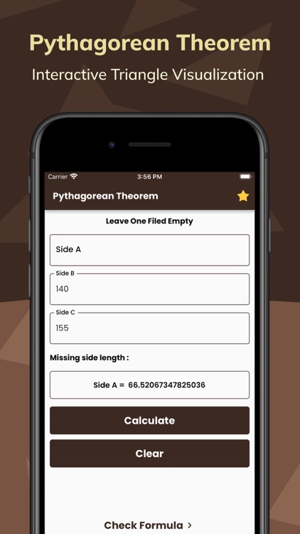 Pythagorean Theorem Calculate by Kantaben Gorasiya