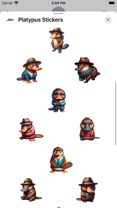 Screenshot #2 pour Platypus Stickers