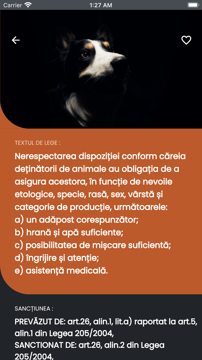 Amenzi Protectia Animalelor