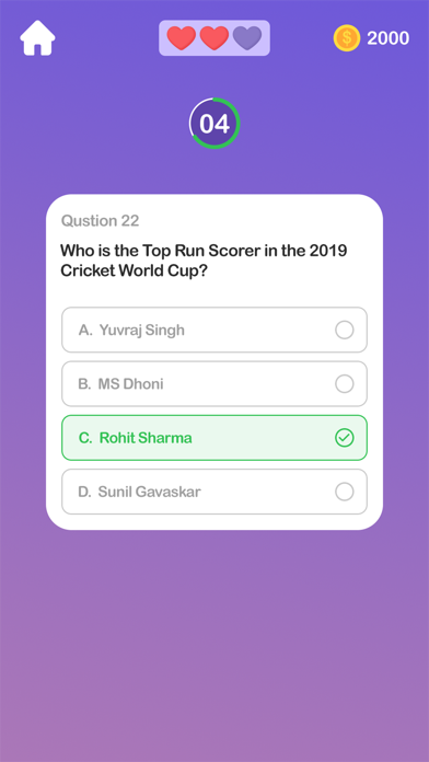 Cricket World Cup Quiz -2023 Screenshot