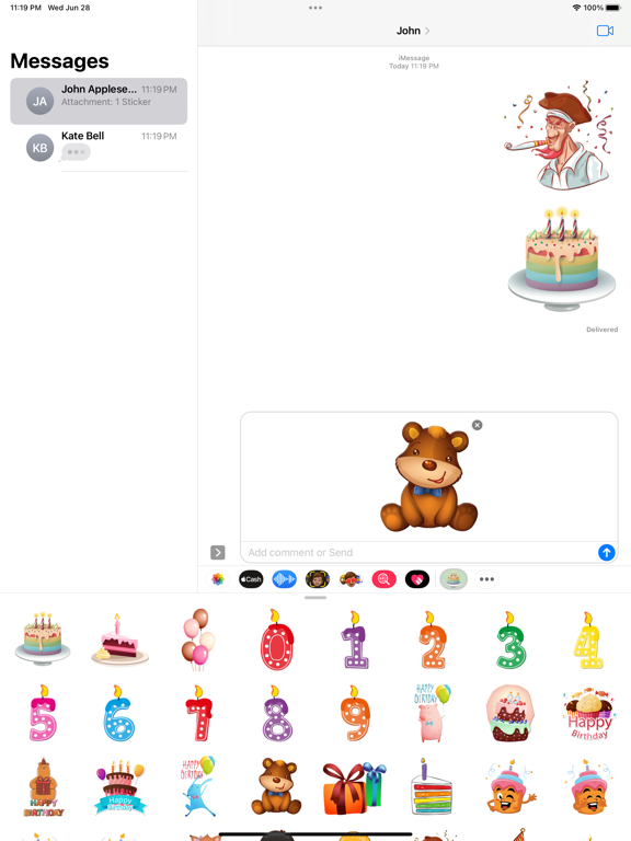 Screenshot #5 pour Birthday To You Stickers