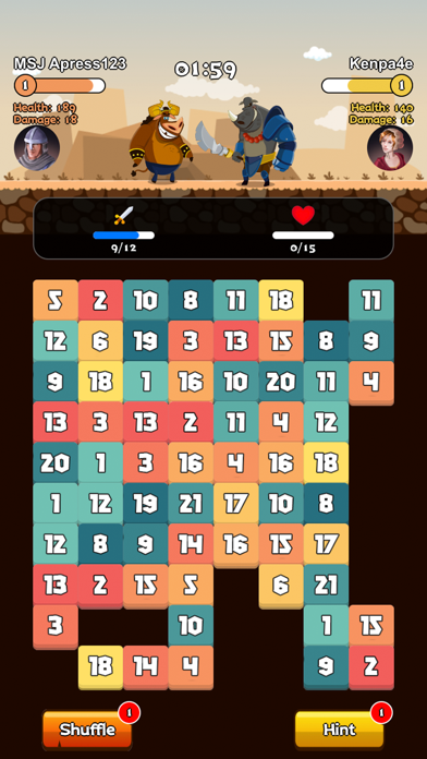 Heroes and Numbers Screenshot