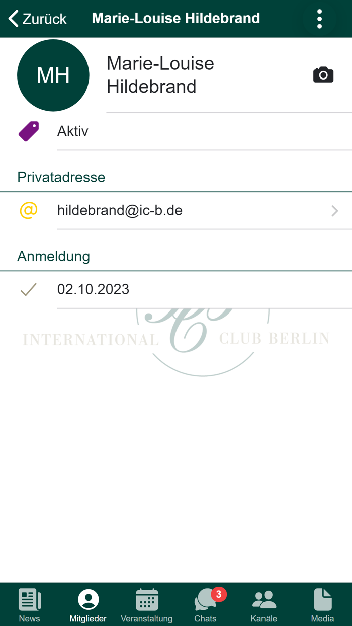 International Club Berlin App