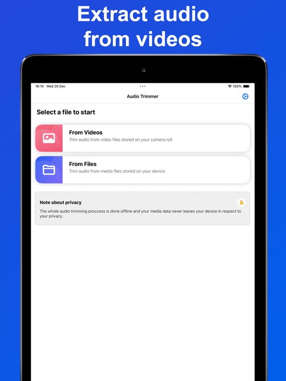 Screenshot #5 pour Audio Trimmer - MP3 Cutter