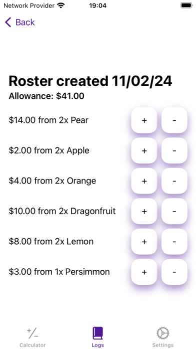 Allowance Calculator Screenshot 2 of 6