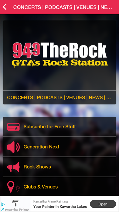 94.9 The Rock Screenshot