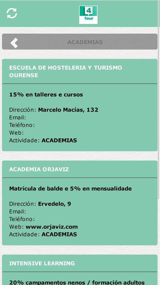 #4. FOUR OURENSE (iOS) 作者: CREA REDES DEVELOPERS, SOCIEDAD LIMITADA