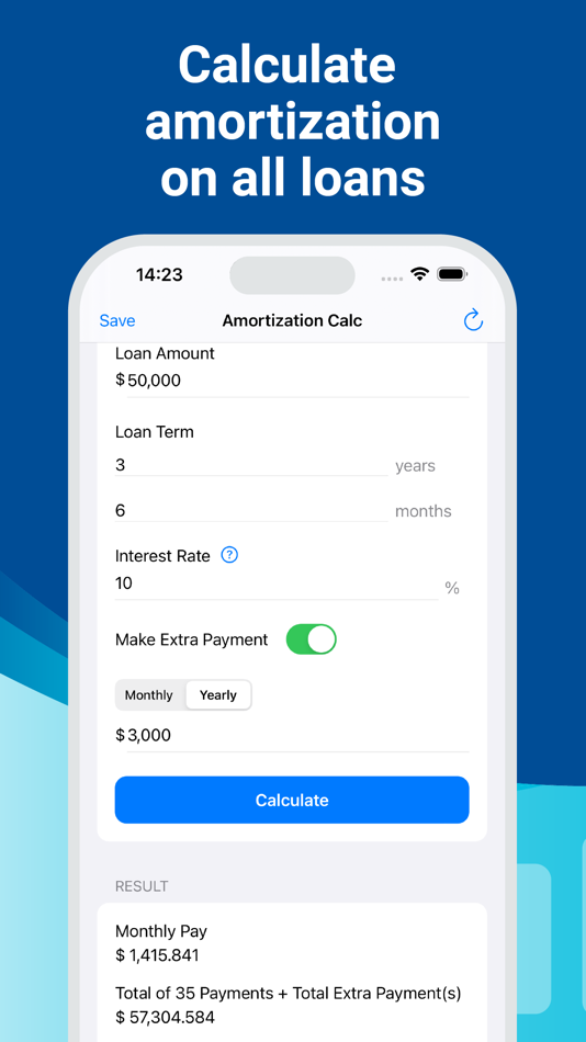 #1. Amortization Calculator - Calc (iOS) By: Phan Nhat Đang