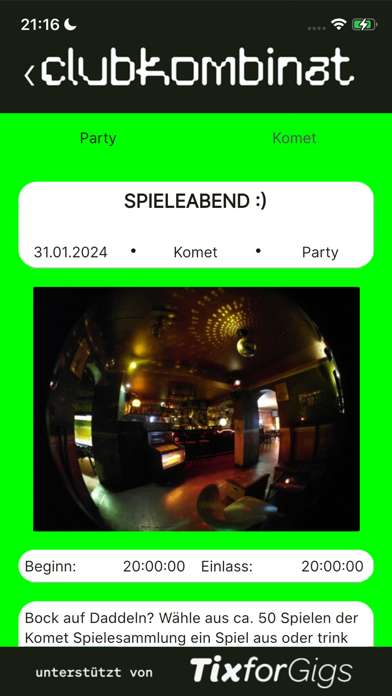 Clubplan - Musik in Hamburg Screenshot