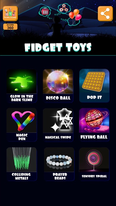 Fidget Toys Set! Sensory Play Screenshot