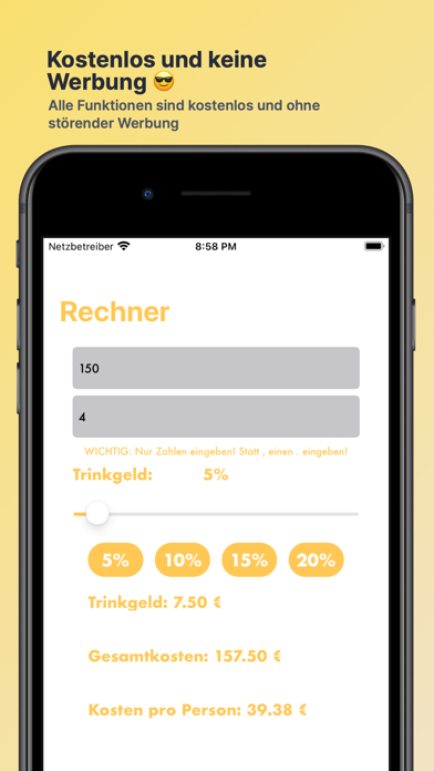 Screenshot #3 pour Trinkgeld World plus